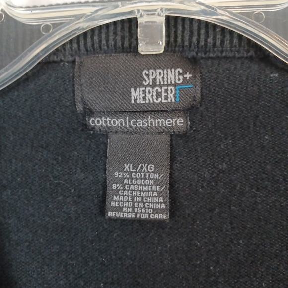 Spring + Mercer cotton and cashmere blend sweater Sz XL - Picture 6 of 7